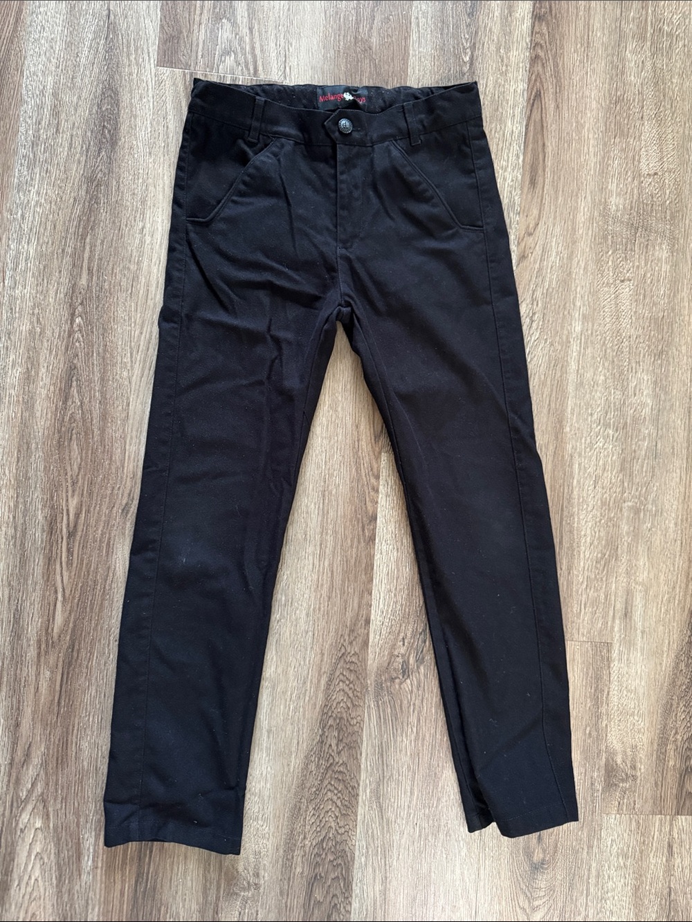 Boys Black Straight dress Leg Pants